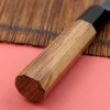 Couteau deba kiritsuke 18cm japonais artisanal Hatsukokoro Shirasagi manche en teck