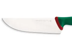 Couteau de boucher professionnel Sanelli Premana lame large 24cm manche vert