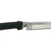 Couteau de chasse Wildsteer WILD0103P forgé lame tanto 11,5cm manche cuir noir + pierre à feu + étui en cuir assorti