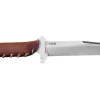 Couteau de chasse Wildsteer X Wild XW0102 lame 16cm manche cuir marron + étui en cuir