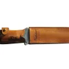 Couteau de chasse Wildsteer X Wild XW0101 lame 16cm manche cuir gold + étui en cuir