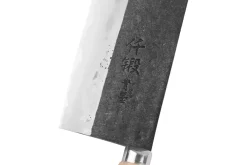 Couteau de chef chinois artisanal japonais 17cm Hatsukokoro Sentan Kurouchi Migaki en érable
