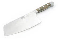 Couteau de chef chinois Güde Alpha Chêne 16cm en acier forgé