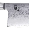 Couteau de chef chinois japonais Yaxell RAN lame 19cm damas 69 couches