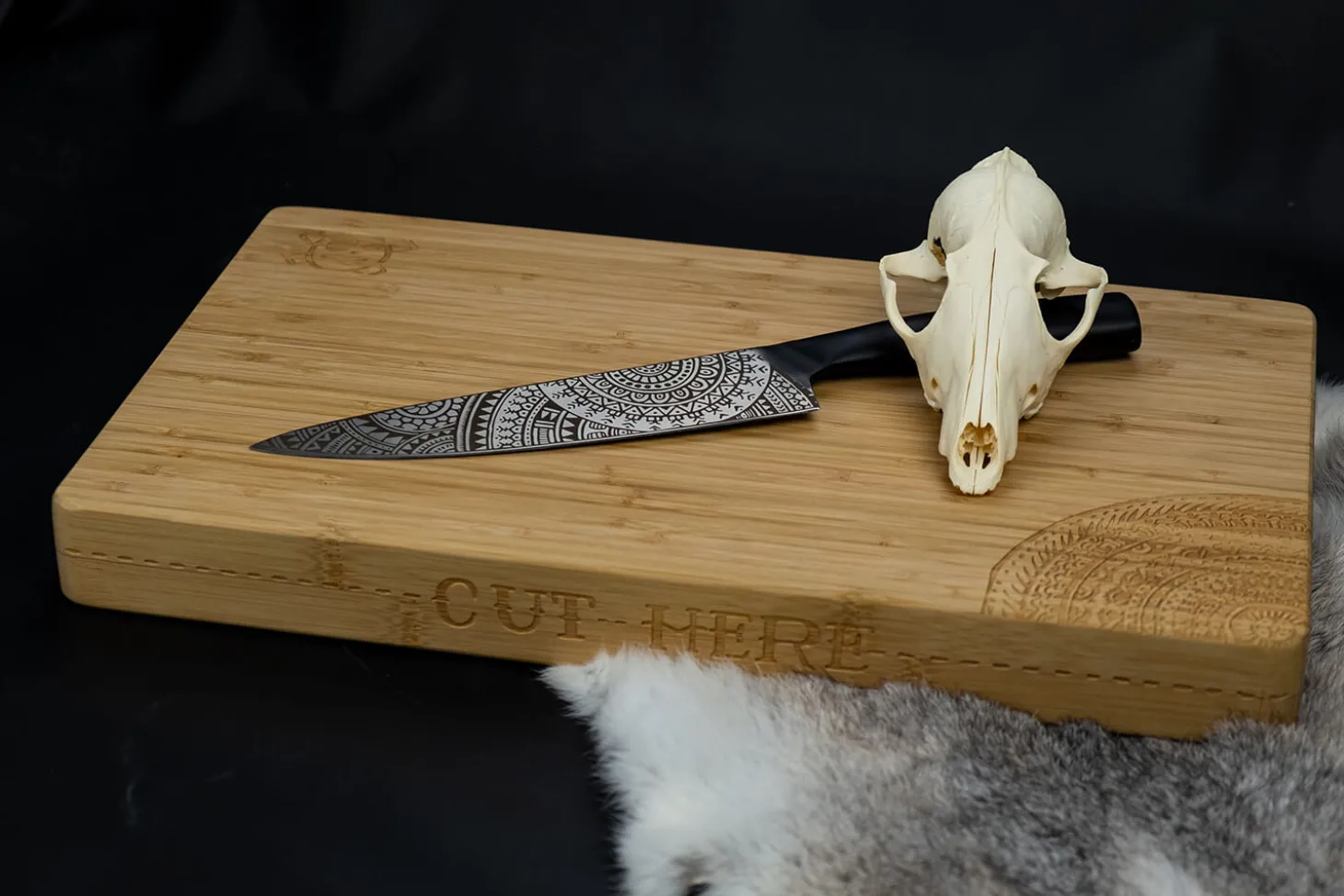 Couteau de chef 20cm Homey's by Schiffmacher manche en inox noir