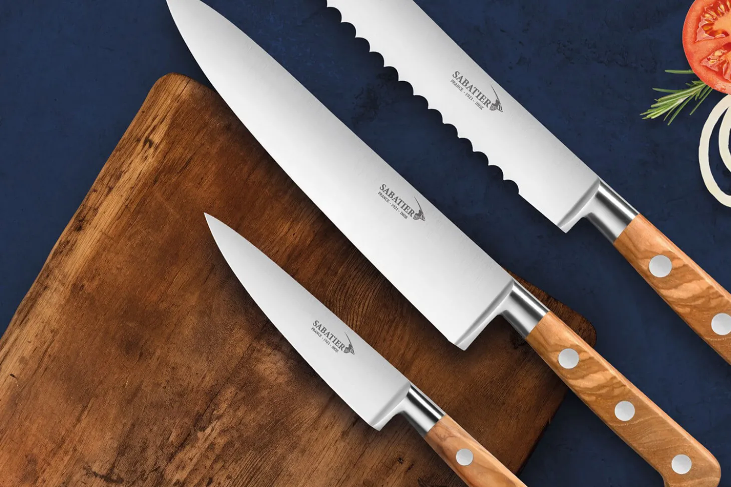 Couteau de chef 20cm Idéal Sabatier DEG en olivier