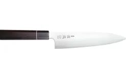 Couteau de chef 21cm japonais artisanal Sukenari ZDP-189 San Maï manche en ébène