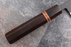 Couteau de chef 21cm japonais artisanal Yuzo Black SLD ébène et cognassier