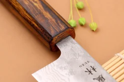 Couteau de chef 18cm japonais artisanal Yuzo Enju Damas 440C