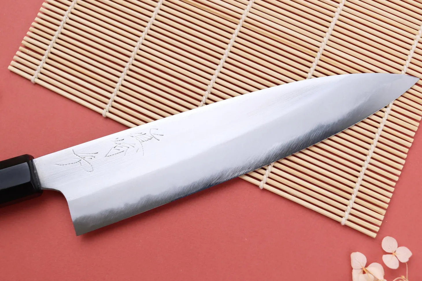 Couteau de chef 21cm japonais artisanal Naoki Mazaki WS2 poli
