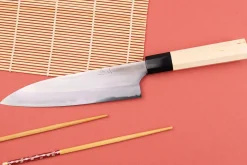 Couteau de chef 18cm japonais artisanal Naoki Mazaki WS2 poli