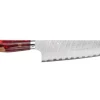 Couteau de chef 21cm japonais artisanal Nigara Hamono Migaki Tsuchime SG2 manche en acrylique