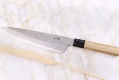 Couteau de chef 24cm japonais artisanal Sakai Kikumori Kikuzuki Rin