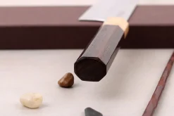 Couteau de chef 21cm japonais artisanal Yoshimi Kato SPG Strix V-Tsuchime