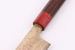 Couteau de chef 18cm japonais artisanal Takeshi Saji VG10 Rainbow Nashiji