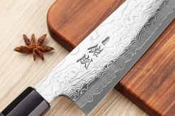 Couteau de chef 21cm japonais artisanal Sukenari SG2 damas
