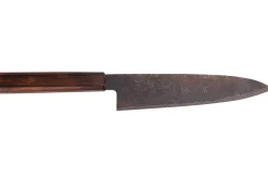 Couteau de chef 21cm japonais artisanal Nakamura Kaishin Ginsan Black Damas