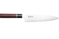 Couteau de chef 24cm japonais artisanal Sukenari SG2 San Maï manche en bois de rose