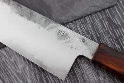 Couteau de chef 24cm japonais artisanal Hado Kirisame Shirogami