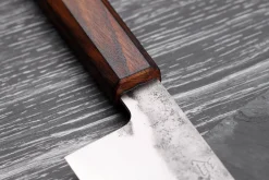 Couteau de chef 24cm japonais artisanal Hado Kirisame Shirogami