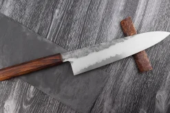 Couteau de chef 24cm japonais artisanal Hado Kirisame Shirogami