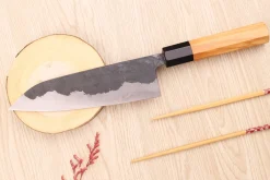 Couteau de chef 18cm japonais artisanal Yoshimune par Kawamura Black WS2