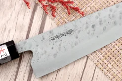 Couteau de chef 21cm japonais artisanal Fujiwara Maboroshi manche en magnolia