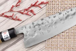 Couteau de chef 18cm japonais artisanal Fujiwara Maboroshi manche en magnolia