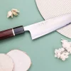 Couteau de chef 21cm japonais artisanal Toshihiro Wakui Shirogami 2 San Maï poli