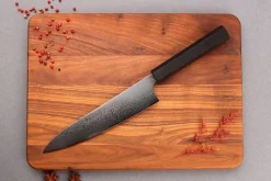 Couteau de chef 20cm japonais artisanal Yuzo Kurogane Damas VG10