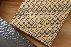 Couteau de chef 20cm japonais artisanal Wusaki Yaketa VG10 damas chêne brûlé