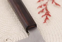Couteau de chef 20cm japonais artisanal Nigara Hamono Tsuchime VG10 damas