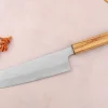 Couteau de chef 21cm japonais artisanal Sakai Kikumori TS10 en chêne