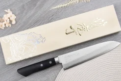 Couteau de chef 18cm japonais artisanal Masutani VG10 Damas
