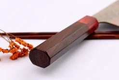 Couteau de chef 21cm japonais artisanal Takeshi Saji VG10 Rainbow Nashiji