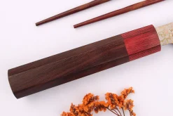 Couteau de chef 21cm japonais artisanal Takeshi Saji VG10 Rainbow Nashiji