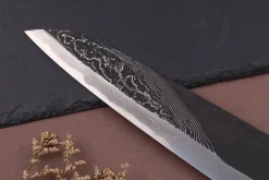 Couteau de chef 21cm japonais artisanal Hinoura Tsukasa River Jump manche bloodwood