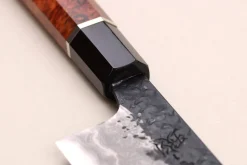 Couteau de chef 21cm japonais artisanal Kisuke Manaka Enn en cognassier avec 2 anneaux SECONDE VIE