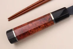Couteau de chef 21cm japonais artisanal Kisuke Manaka Enn en cognassier avec 2 anneaux SECONDE VIE