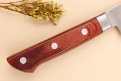 Couteau de chef 18cm japonais Satake Cutlery Brown Pakkawood
