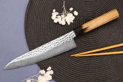 Couteau de chef 21cm japonais Sakai Takayuki Kashi Urushi VG10 damas