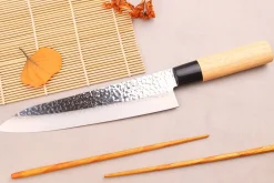 Couteau de chef 21cm japonais Satake Cutlery Tsuchime en magnolia