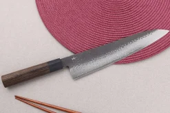 Couteau de chef 18cm japonais Shizu Hamono Gen VG10 damas