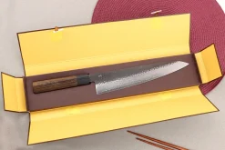 Couteau de chef 18cm japonais Shizu Hamono Gen VG10 damas