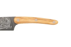 Couteau de chef Deejo Floréal 20cm manche en bois d'olivier