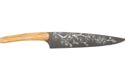 Couteau de chef Deejo Sakura 20cm manche en bois d'olivier