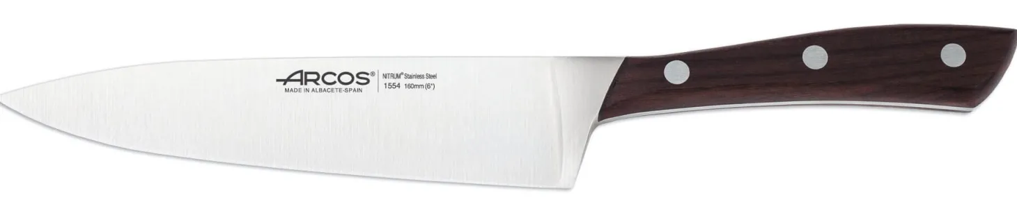 Couteau de chef forgé Arcos Natura 16cm palissandre