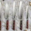 Couteau de chef Fukito Rosewood Damas 67 couches 21cm