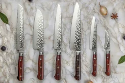 Couteau de chef Fukito Rosewood Damas 67 couches 21cm