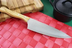 Couteau de chef Gehring Look lame 15cm damas 65 couches manche olivier